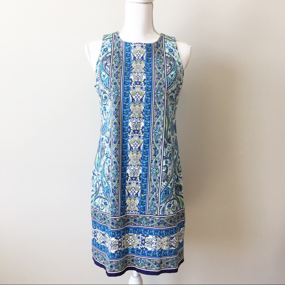 London Times Sleeveless Mini Shift Dress - Picture 1 of 5
